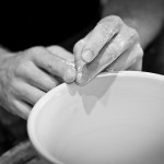 Refining the rim of a bowl