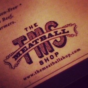 A late night snack at The Meatball Shop